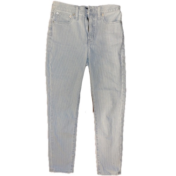 Denim - Mercantile™️ Striped Cropped Jeans